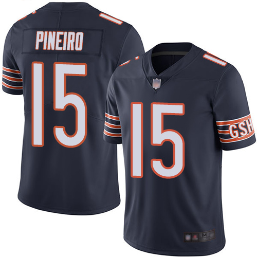 Chicago Bears Limited Navy Blue Men Eddy Pineiro Home Jersey NFL Football 15 Vapor Untouchable